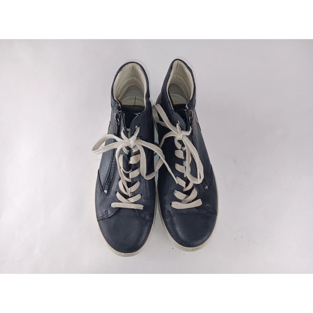 ECCO Leather Zip / Lace Sneakers Women's Size 37 EU 6/6.5 US‎ - Picture 2 of 14